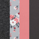 Load image into gallery viewer, Baby Trend floral, pink and grey neutral fashion fabric color