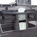 Load image into gallery viewer, Baby Trend Retreat Nursery Center Playard | Portable Playard with Bassinet and Changing Table