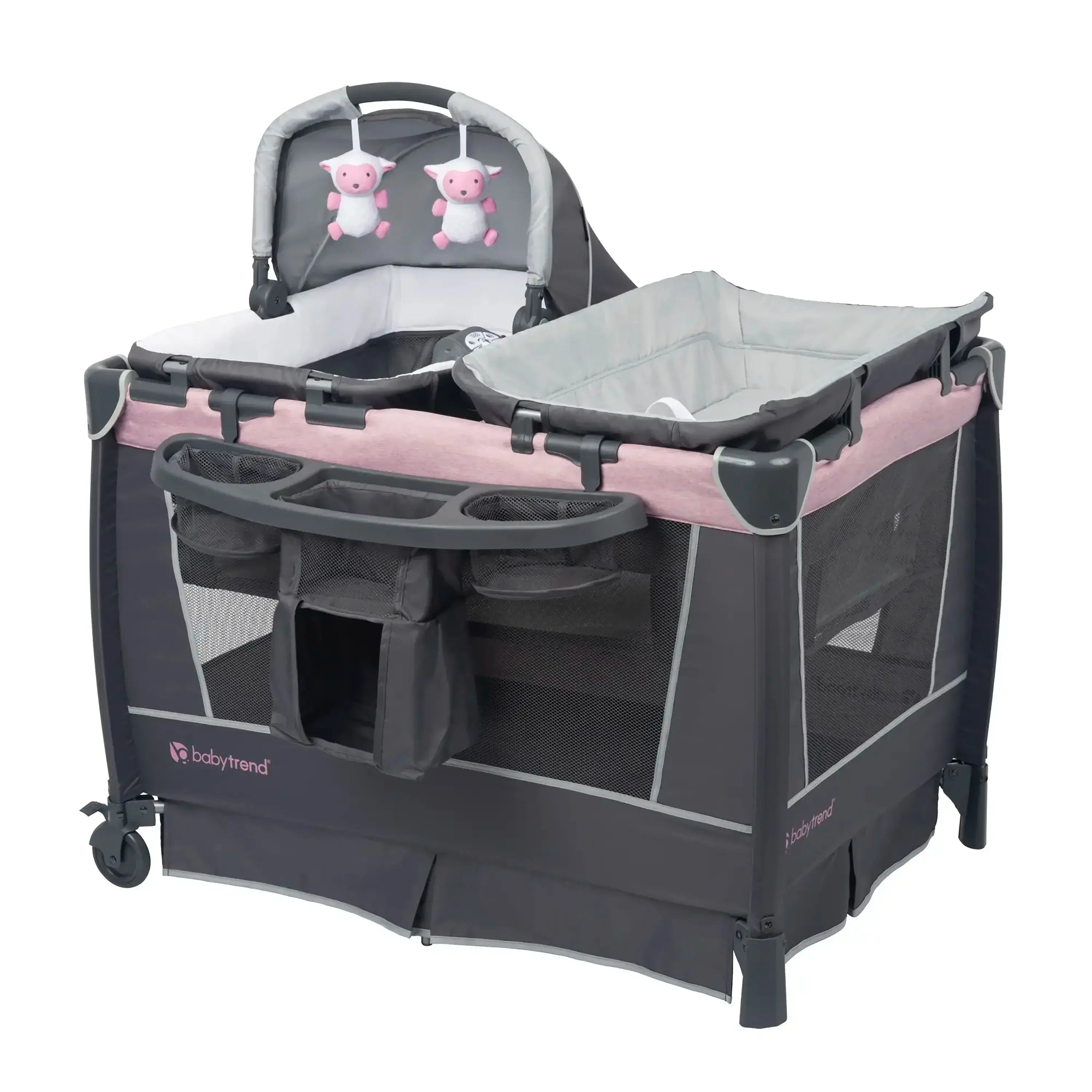 Simply Smart Nursery Center Playard - Rock-A-Bye Bassinet Baby Trend Simply Smart Nursery Center Playard - Rock-A-Bye Bassinet Baby Trend