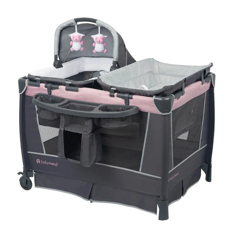 baby trends pack n play Baby Trend Simply Smart Nursery Center Playard, Dash Pink