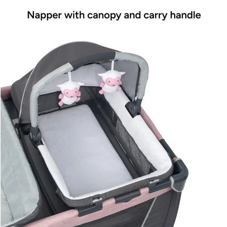 Baby Trend Simply Smart Nursery Center Playard napper with canopy and carry handle