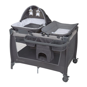 Simply Smart 2.0 Nursery Center Playard with Napper, Changer, Bassinet and Travel Bag in Shale Grey (Walmart Exclusive)