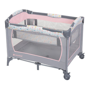 Baby Trend EZ Rest Playard in full size bassinet mode
