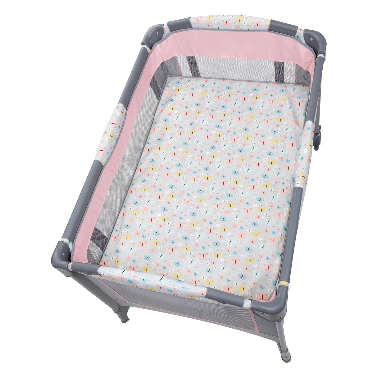 Top view of the Baby Trend EZ Rest Playard in bassinet mode