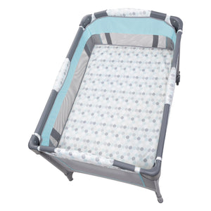 Top view of the Baby Trend EZ Rest Playard in bassinet mode