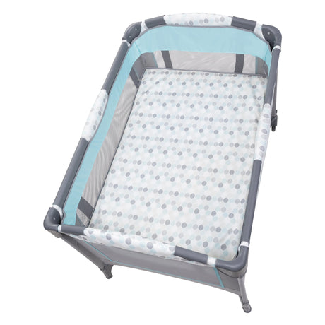 Top view of the Baby Trend EZ Rest Playard in bassinet mode