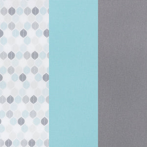 Baby Trend EZ Rest Playard blue teal and grey fabric colors