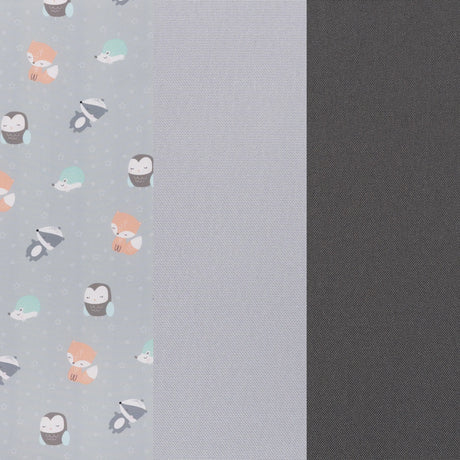 Baby Trend EZ Rest Playard zoo animals pattern and grey fabric 