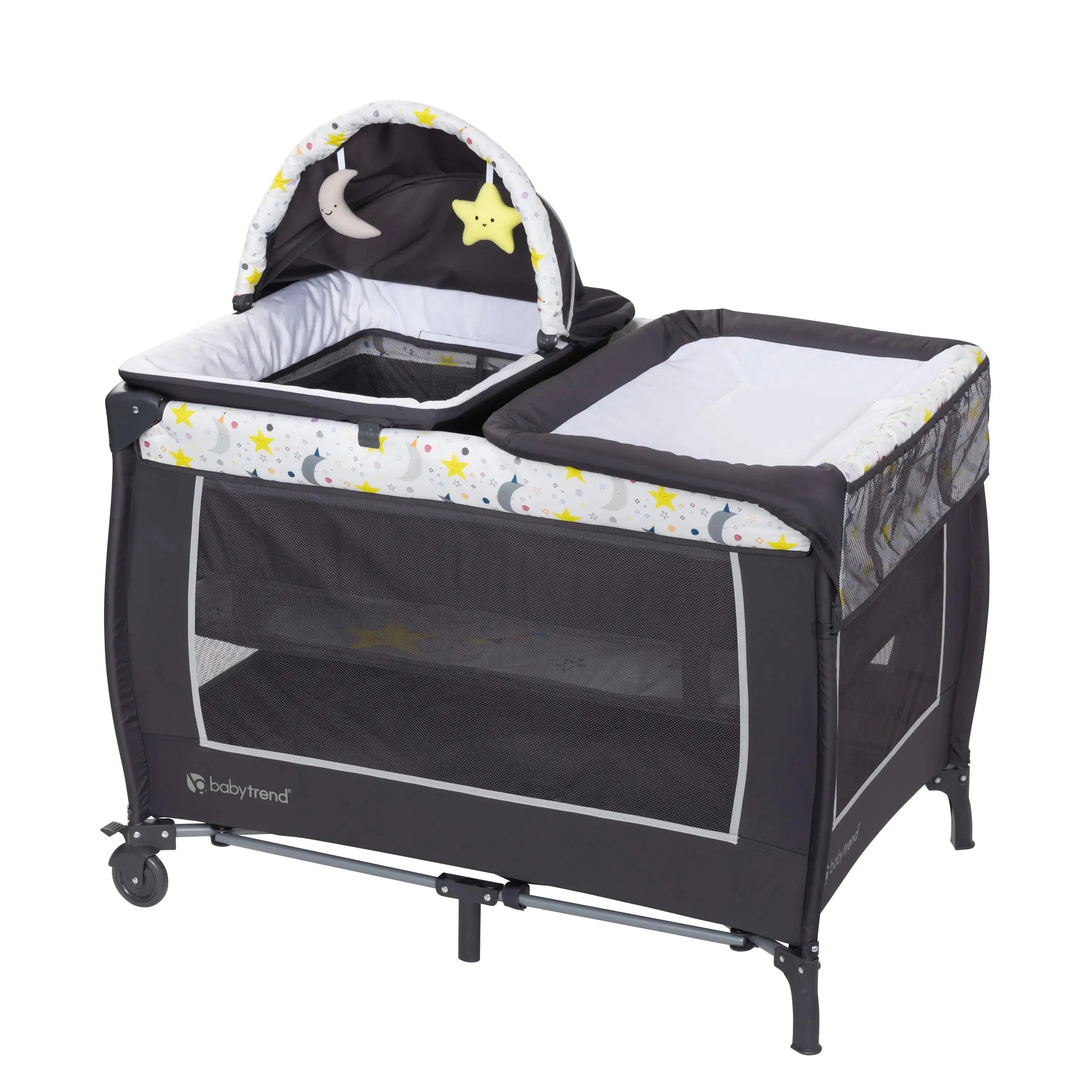 baby trend lil snooze deluxe 2 reviews Baby Trend Lil' Snooze Deluxe II Nursery Center Playard in Twinkle Twinkle Little Moon