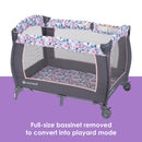 Load image into gallery viewer, Baby Trend Lil' Snooze Deluxe II Nursery Center Playard full size bassinet removed to convert into playard mode