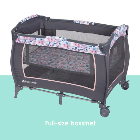 Baby Trend Lil' Snooze Deluxe II Nursery Center Playard full size bassinet