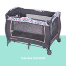 Load image into gallery viewer, Baby Trend Lil' Snooze Deluxe II Nursery Center Playard full size bassinet