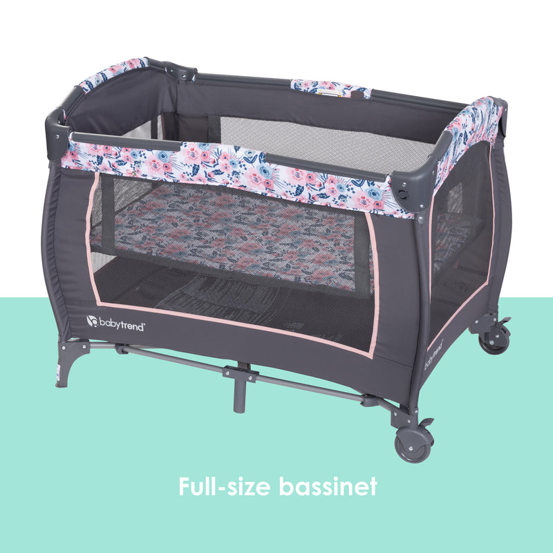 Baby Trend Lil' Snooze Deluxe II Nursery Center Playard full size bassinet