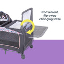 Load image into gallery viewer, Baby Trend Lil' Snooze Deluxe II Nursery Center Playard convenient flip away changing table