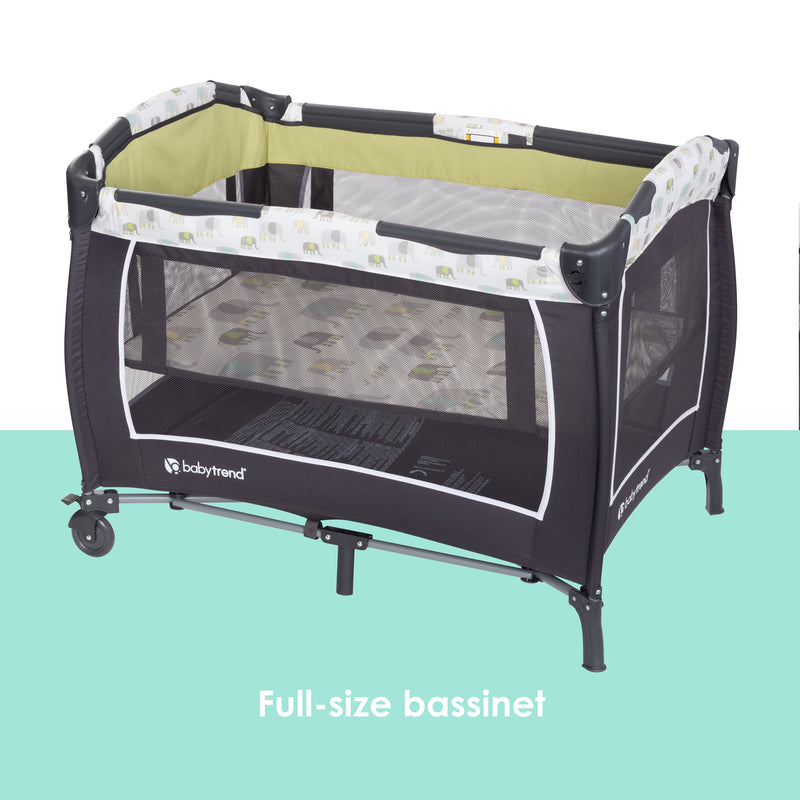 Baby Trend Lil' Snooze Deluxe II Nursery Center Playard full size bassinet