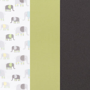 Baby Trend Lil' Snooze Deluxe II Nursery Center Playard elephant fabric pattern and neutral color