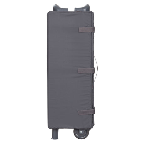 Side view of the Baby Trend Deluxe II Nursery Center Playard folded