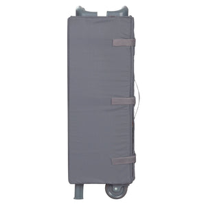 Side view of the Baby Trend EZ Rest Deluxe Nursery Center folded