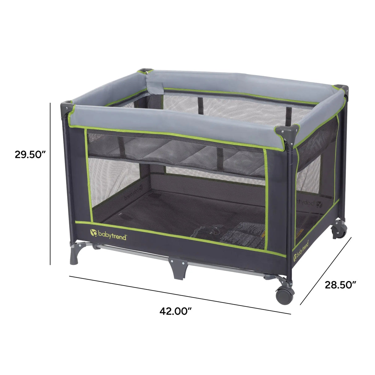 Baby Trend Nursery Center Portable Playard with Bassinet product dimensions