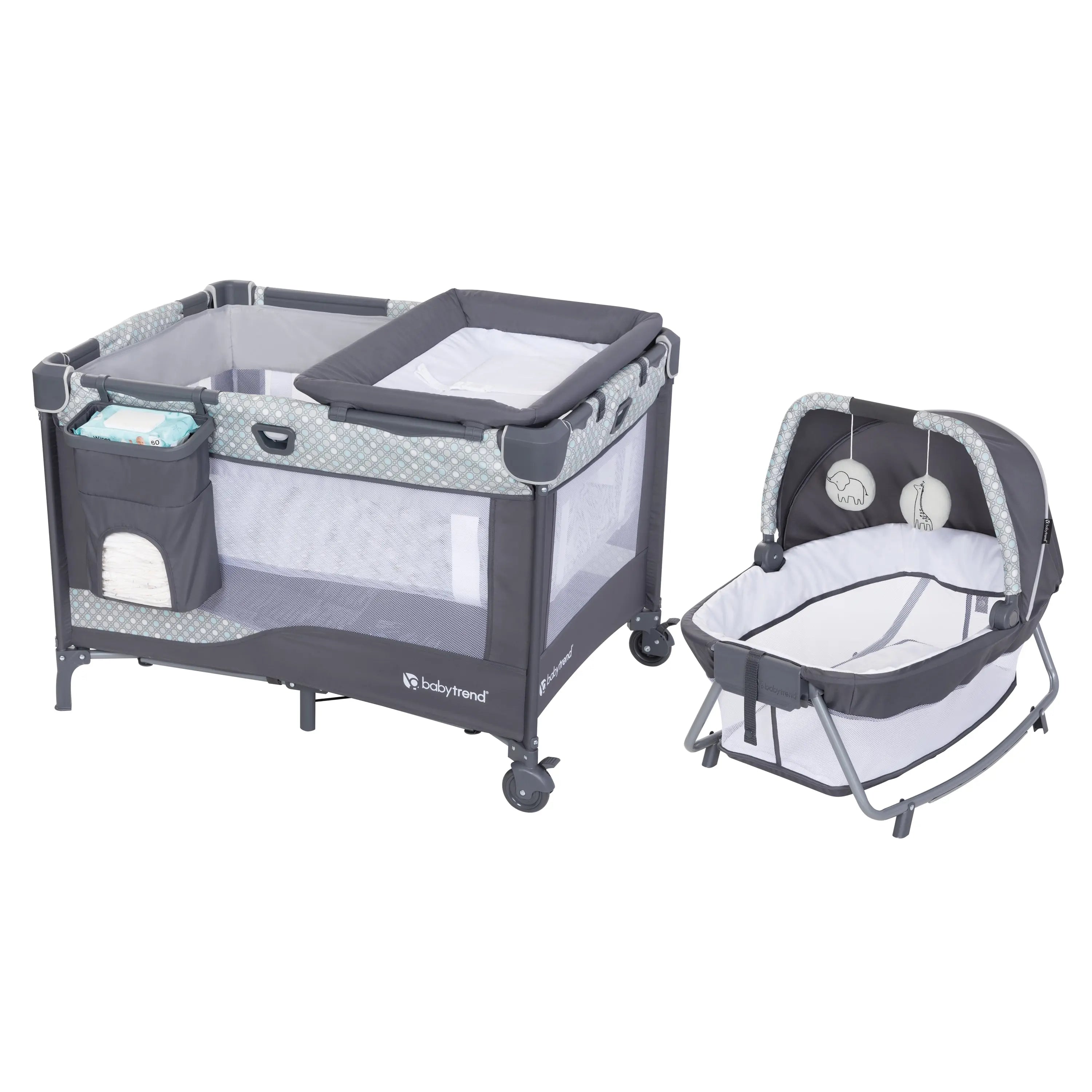 Baby Trend Pack N Play Pink Baby Trend Nursery Den Playard With Rocking Cradle Pebblestone Aqua Baby Trend Pack N Play Pink Baby Trend Nursery Den Playard With Rocking Cradle Pebblestone Aqua