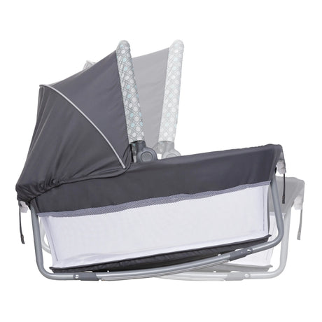 The portable cradle is also a stand alone rocker from the Baby Trend Nursery Den Playard with Rocking Cradle