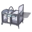 Load image into gallery viewer, Flip away changing table on the Baby Trend EZ Rest Deluxe Nursery Center Playard