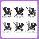 Load image into gallery viewer, Baby Trend Sit N' Stand Double 2.0 Stroller seating positions