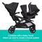 Baby Trend Sit N' Stand Double 2.0 Stroller combine with a infant car seat to create a travel system