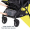 Baby Trend Sit N' Stand Double 2.0 Stroller large basket with front and rear access