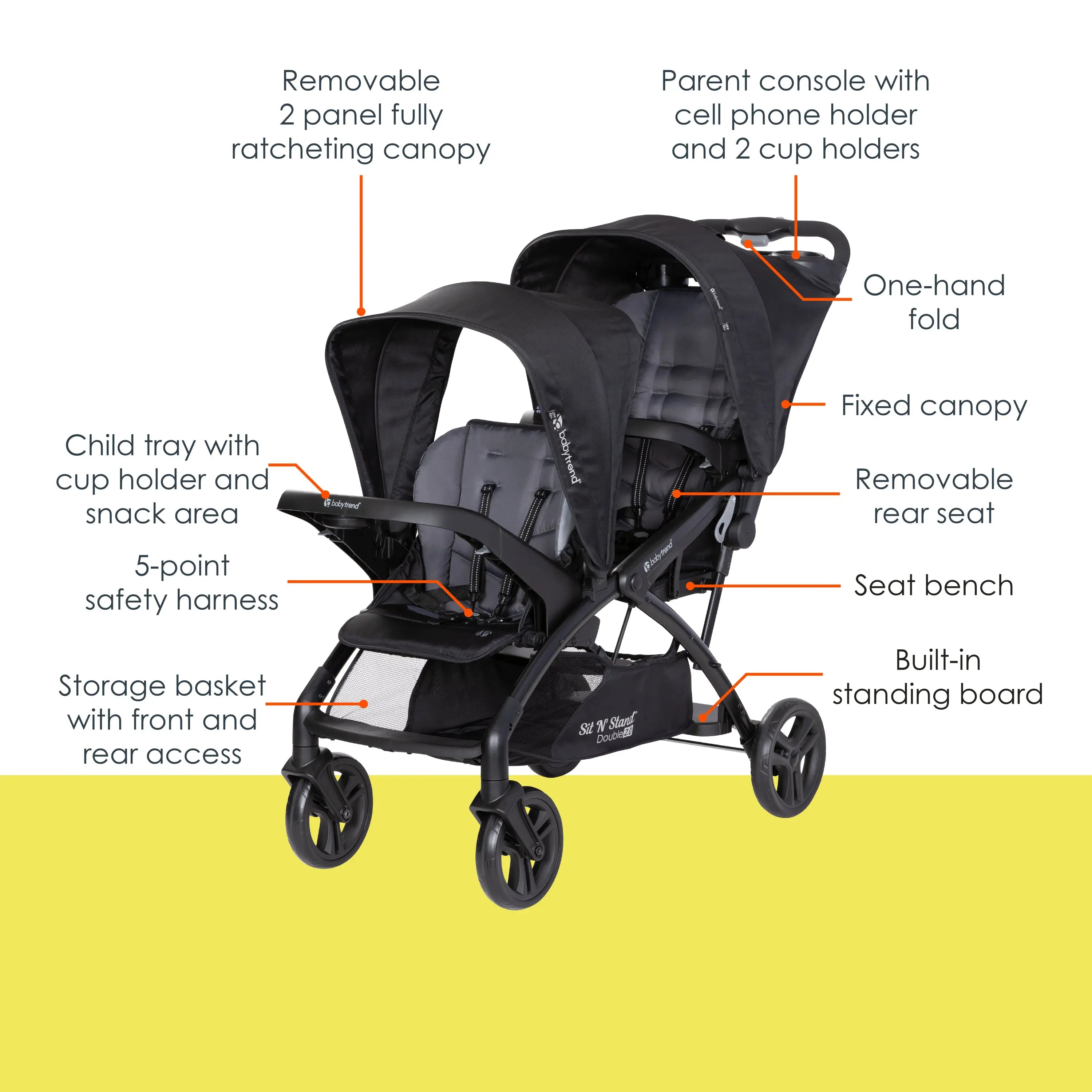 Baby Stroller Baby Trend Sit N Stand Lx Manual Graco Ready Graco