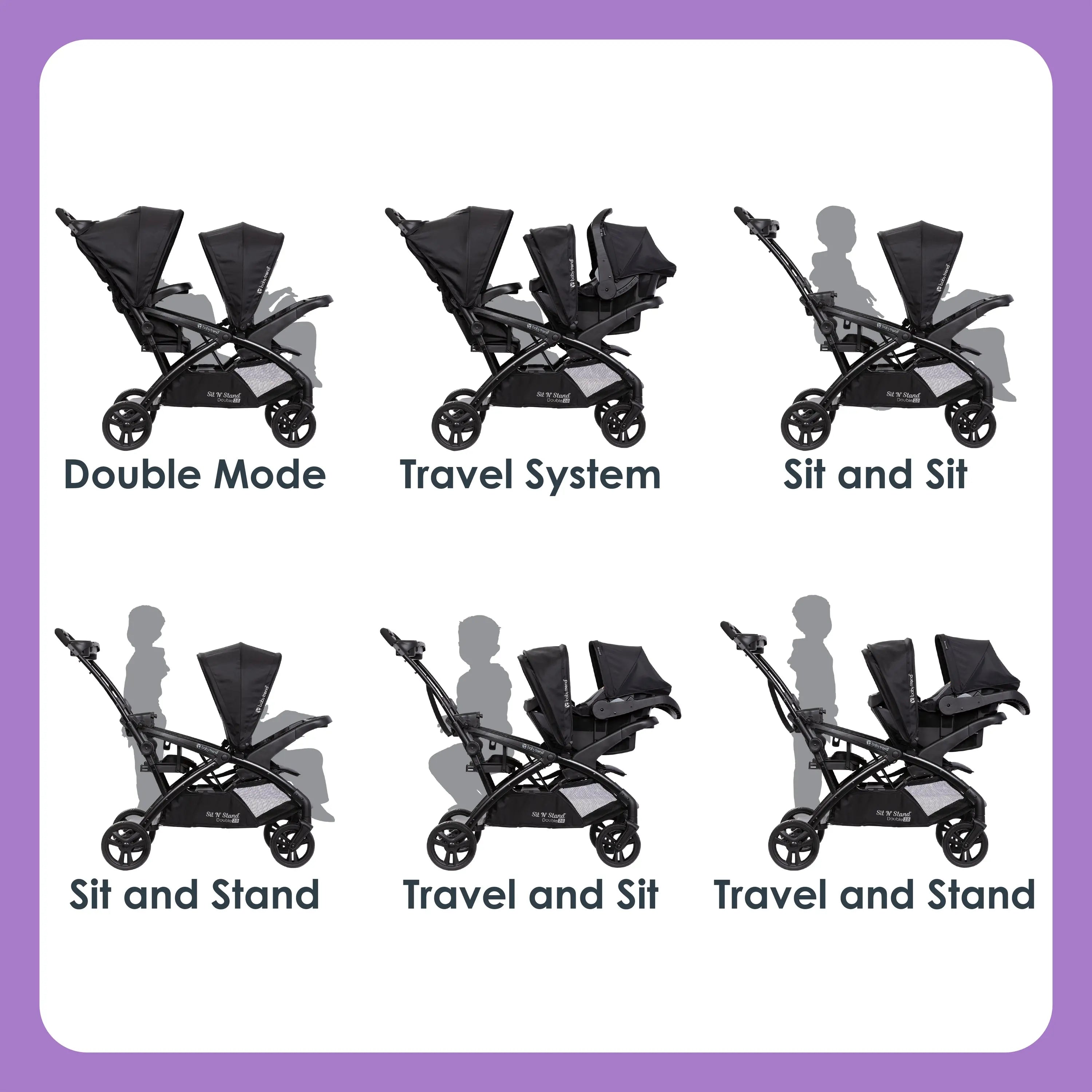 Tandem Stroller Baby Trend Sit And Stand Canada Baby Trend Sit And