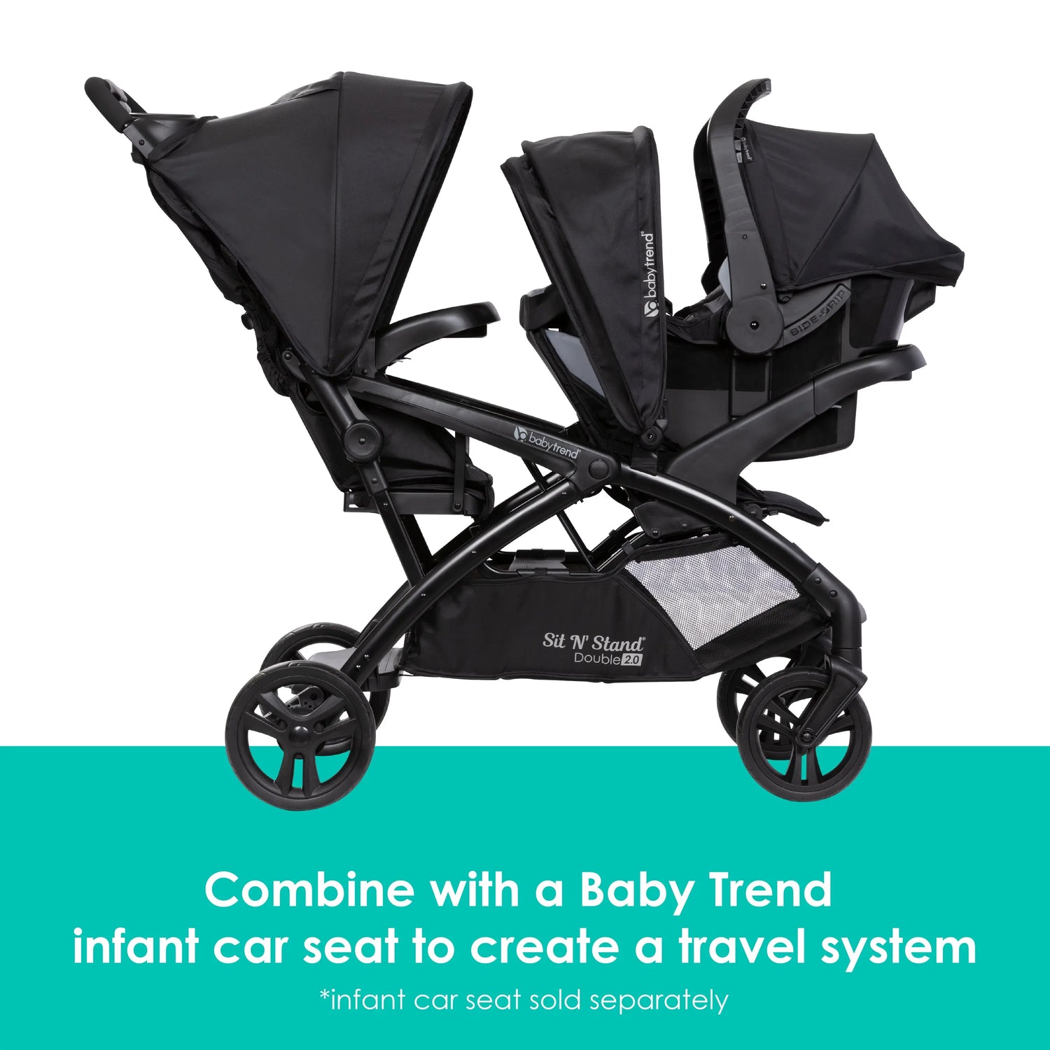 babytrend sit and stand double stroller Sit N' Stand Double 2.0 Stroller