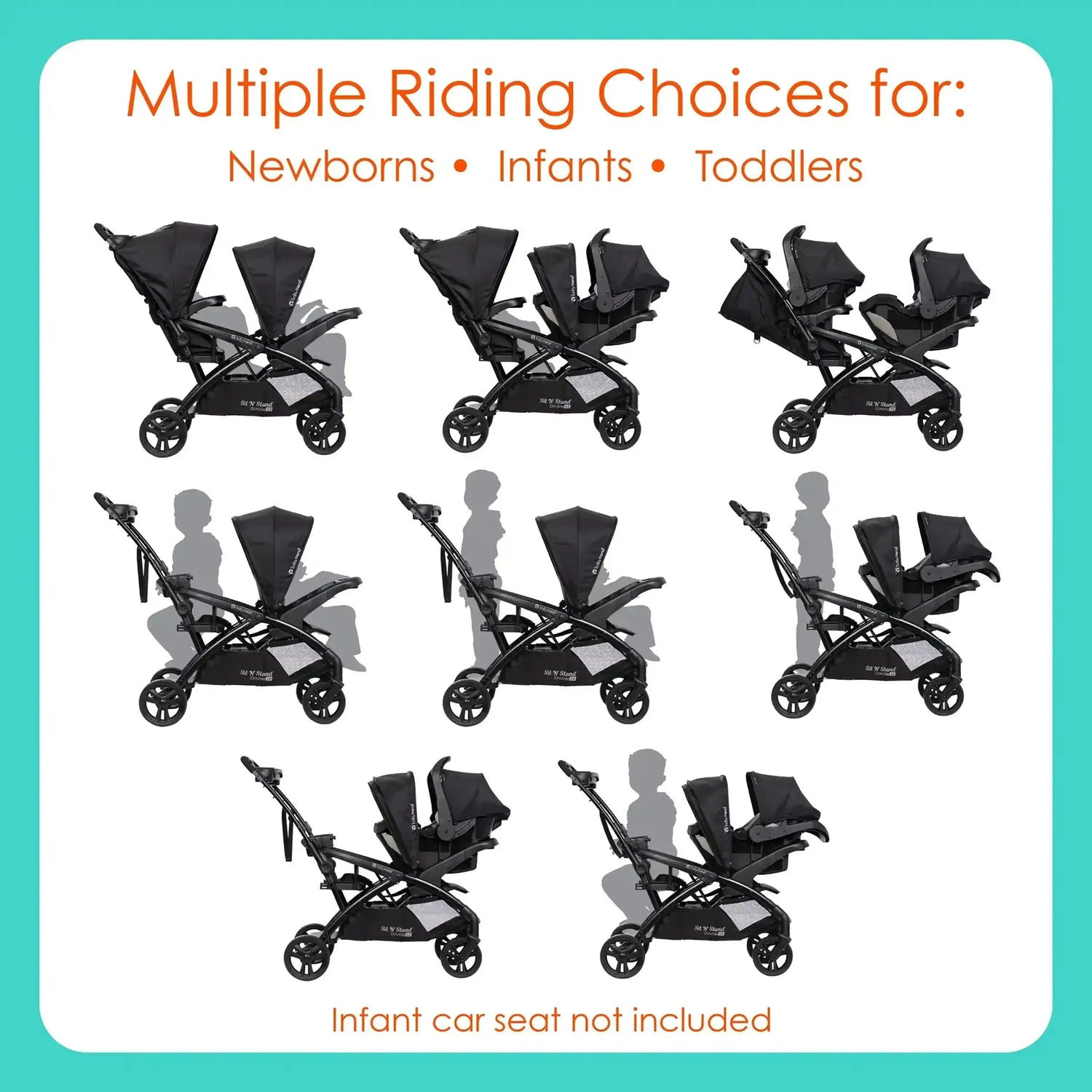 Sit N' Stand® Double 2.0 Stroller