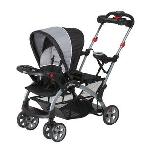 double stroller under $300 Baby Trend Sit N Stand Ultra Tandem Stroller, Black