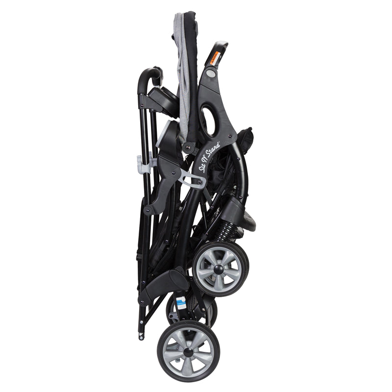 Compact fold of the Baby Trend Sit N' Stand Ultra Stroller