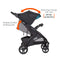 Baby Trend Tango Stroller with extra long canopy with visor and UPF 50 plus protection