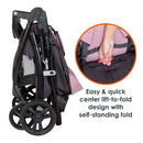 Load image into gallery viewer, Baby Trend Tango Stroller easy and quick center lift to fold design with self standing fold