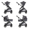 Baby Trend Passport Switch Modular Stroller sitting positions