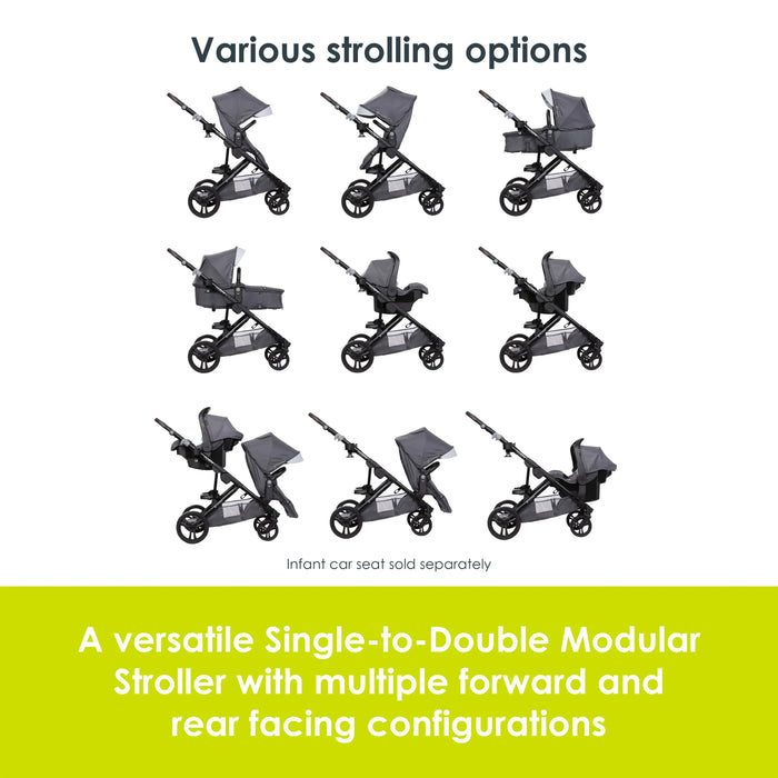 Baby Trend Morph Single to Double Modular Stroller