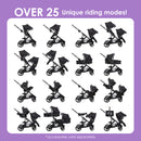 Load image into gallery viewer, Baby Trend Morph Single to Double Modular Stroller with over 25 unique riding modes