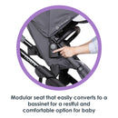 Load image into gallery viewer, Baby Trend Morph Single to Double Modular Stroller modular seat that easily converts to a bassinet