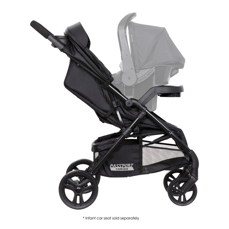 Baby Trend Passport Carriage Stroller combine with an infant car seat, sold separately