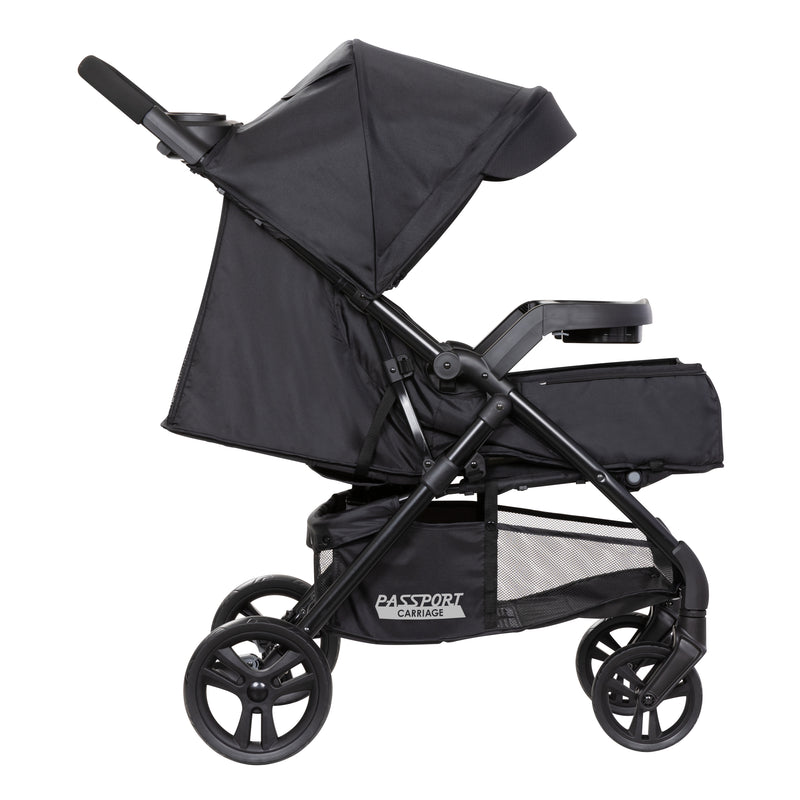 Side view with carriage mode of the Baby Trend Passport Carriage Stroller