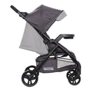 Load image into gallery viewer, Side of the the Baby Trend Passport Carriage Stroller showing the recline seat