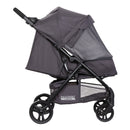 Load image into gallery viewer, Side view with full netting cover of the Baby Trend Passport Carriage Stroller