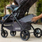 Extra large storage basket with rear access from the Baby Trend Passport Carriage Stroller