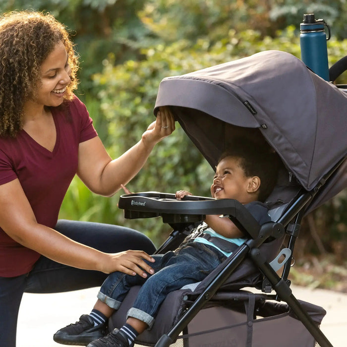 Baby Trend stroller with adjustable safety features