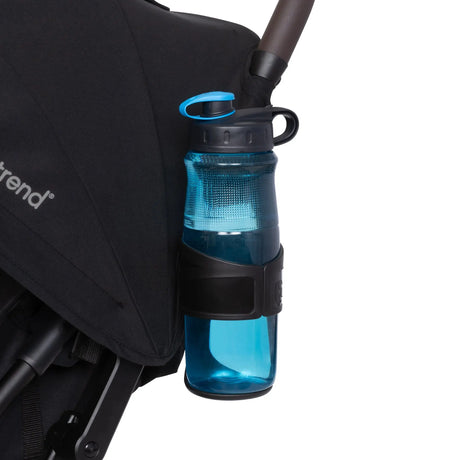 The Baby Trend Zenda Compact All-Terrain Stroller comes with a parent cup holder
