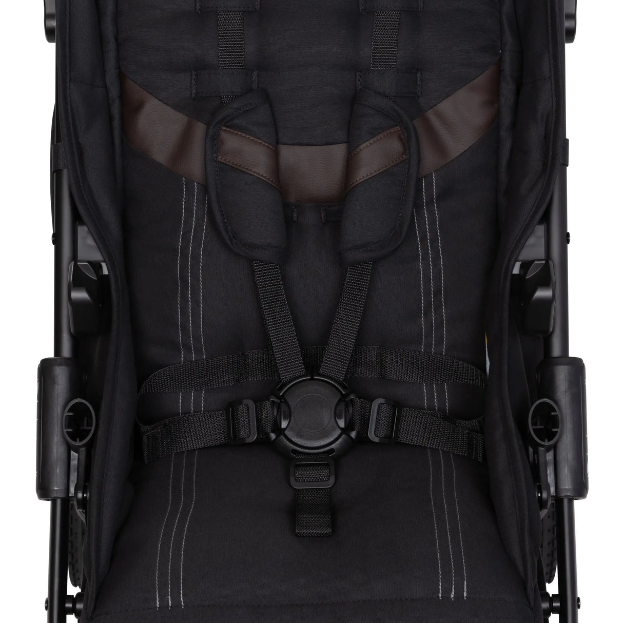 Five point safety harness on the Baby Trend Zenda Compact All-Terrain Stroller