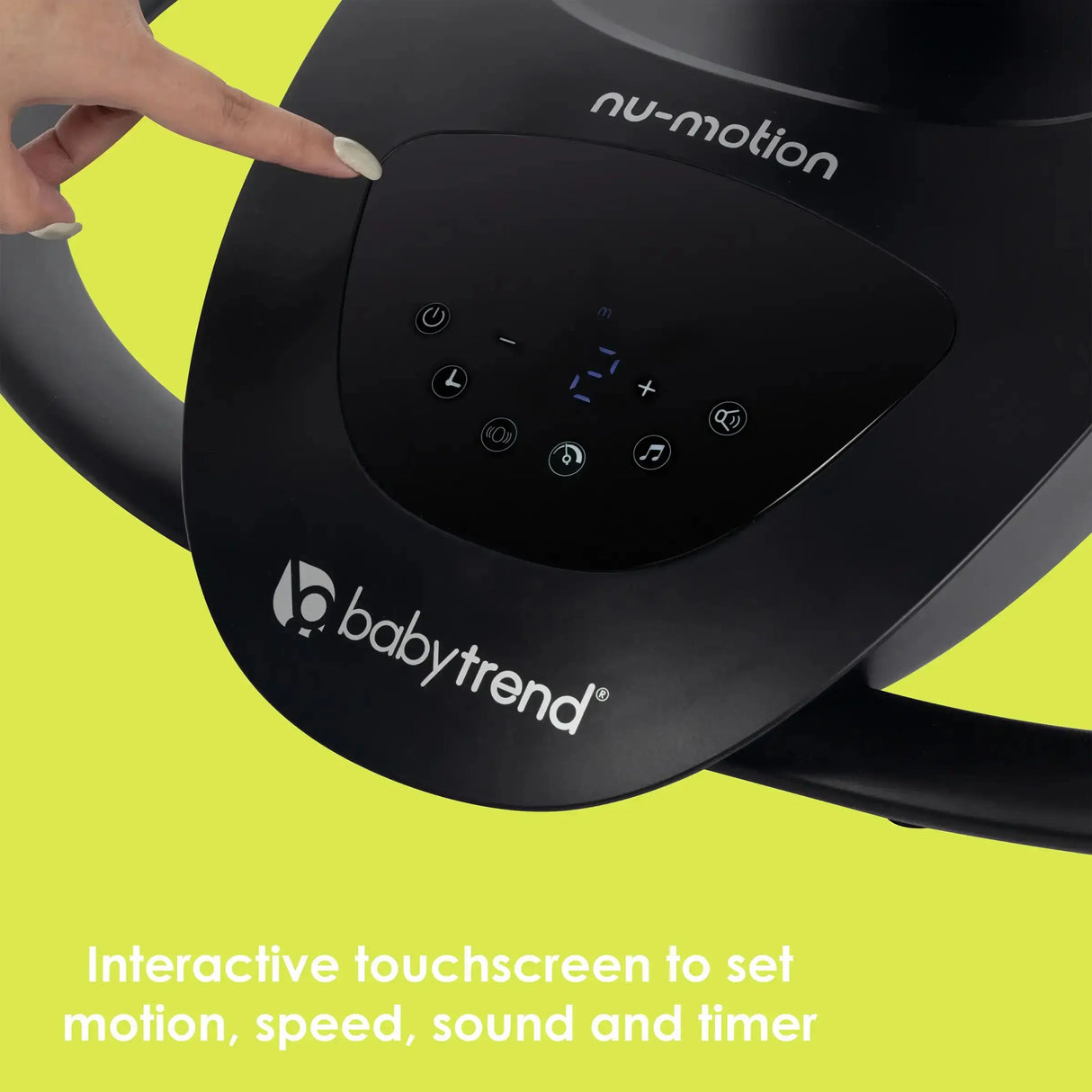Baby Trend NuMotion Infinity Swing interactive touchscreen 